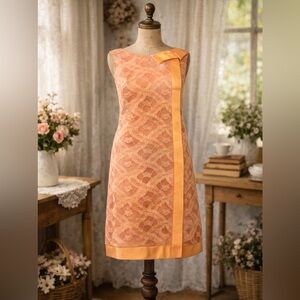 Vintage 1960s Lace, Satin Dress, Needs Dry Cleaning!! Priced AS IS!!!